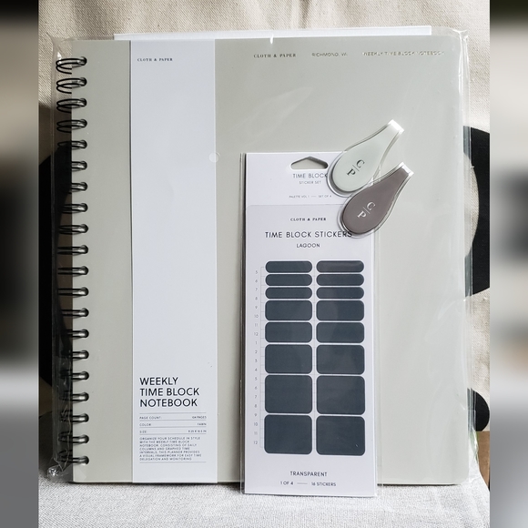 Cloth and Paper Time Block Notebook - Brand New 35 - Picture 8 of 16